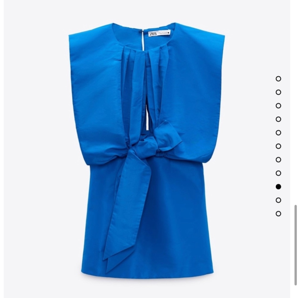 Zara limited edition voluminous mini dress with a strong shoulder and cut out XS